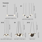 Pendant Light | Black & White Glass Shade & Adjustable Height | Hardwired