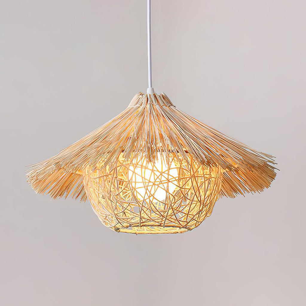 Pendant Light | Boho Rattan & Iron | Ø 40/50/60 cm