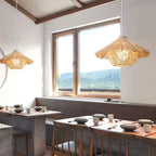Pendant Light | Boho Rattan & Iron | Ø 40/50/60 cm