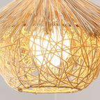 Pendant Light | Boho Rattan & Iron | Ø 40/50/60 cm