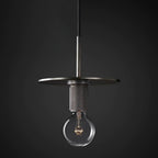 Pendant Light | Brass & Glass | Hardwired & Dimmer Compatible