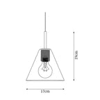Pendant Light | Brass & Glass | Hardwired & Dimmer Compatible