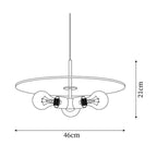 Pendant Light | Brass & Glass | Hardwired & Dimmer Compatible