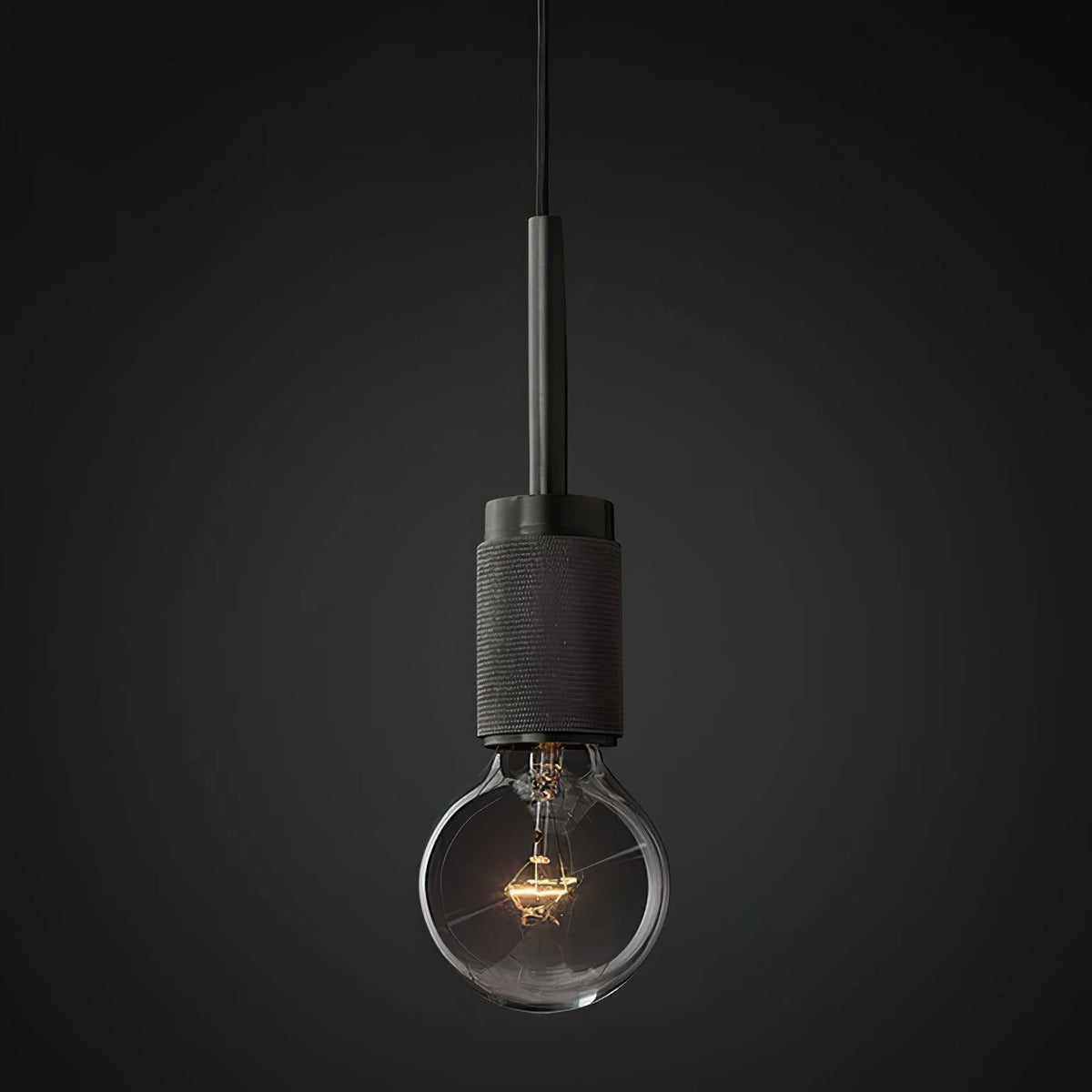 Pendant Light | Brass & Glass | Hardwired & Dimmer Compatible