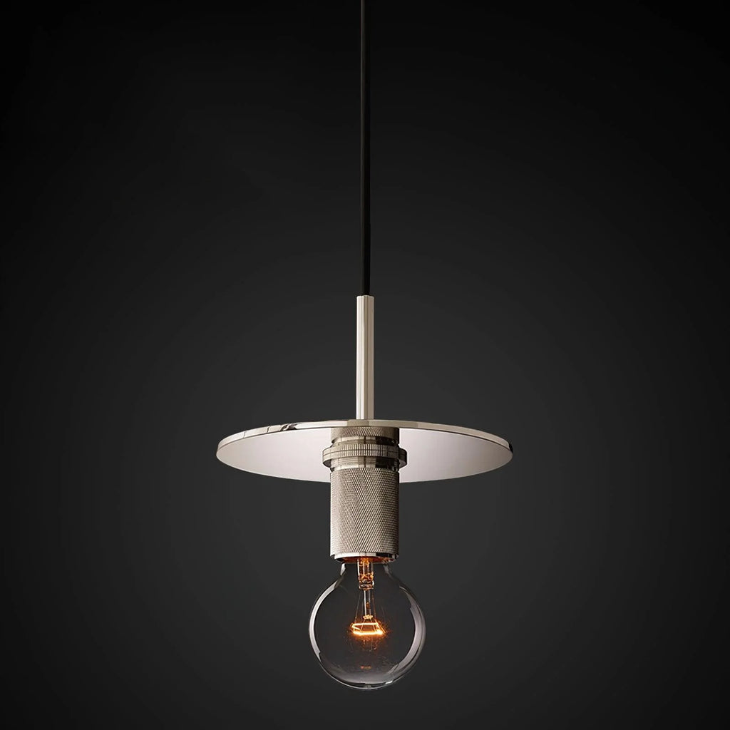 Pendant Light | Brass & Glass | Hardwired & Dimmer Compatible