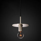 Pendant Light | Brass & Glass | Hardwired & Dimmer Compatible