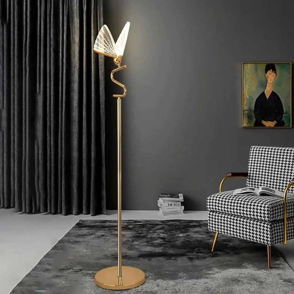 Pendant Light | Butterfly Metal & Acrylic LED Included
