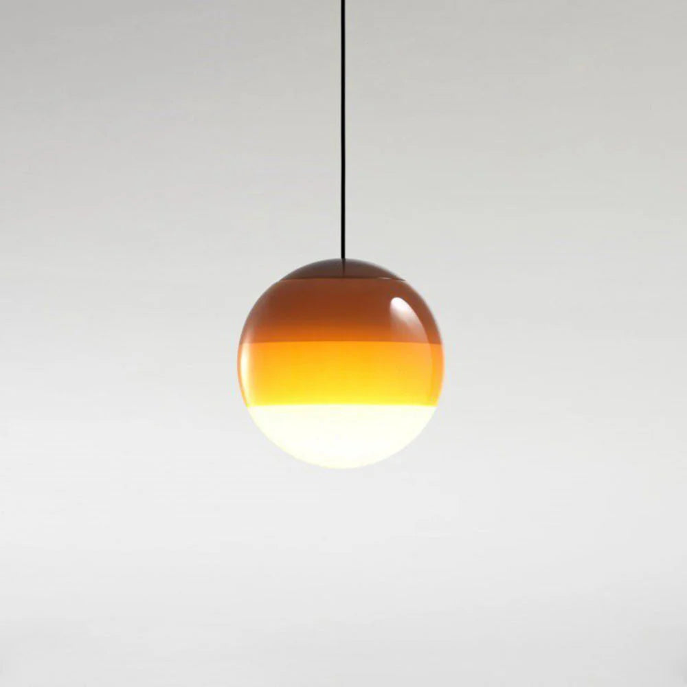 Pendant Light | Colorful Glass Shade & Metal Fixture