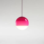Pendant Light | Colorful Glass Shade & Metal Fixture
