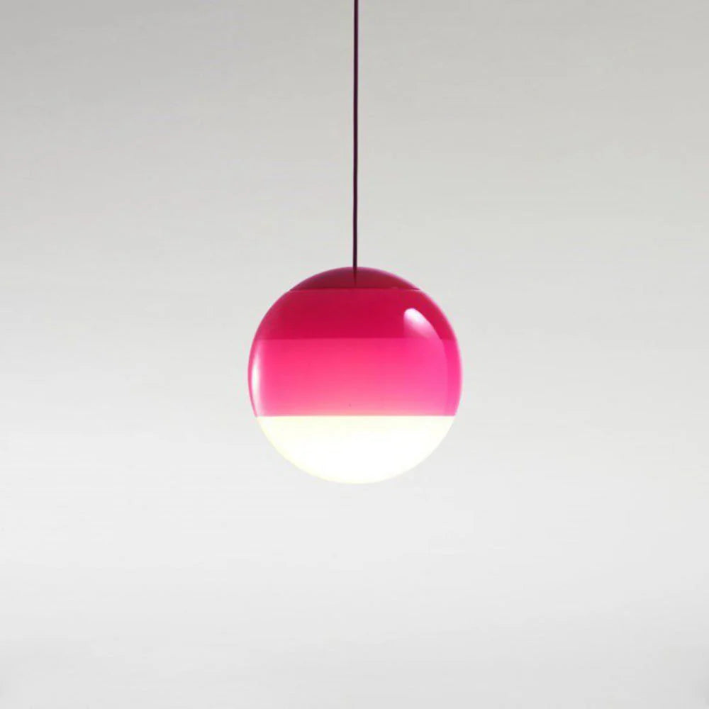 Pendant Light | Colorful Glass Shade & Metal Fixture