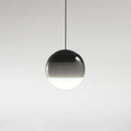 Pendant Light | Colorful Glass Shade & Metal Fixture