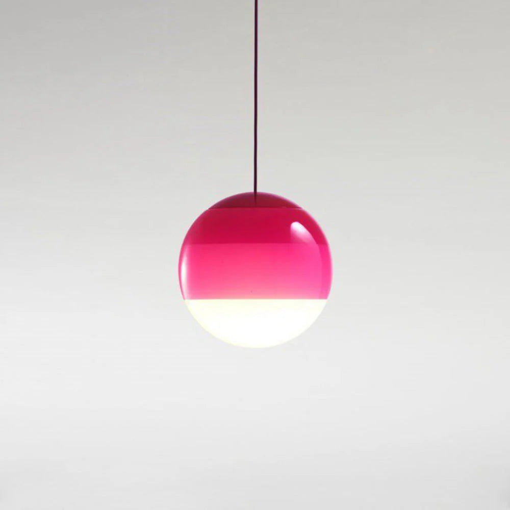 Pendant Light | Colorful Glass Shade & Metal Fixture