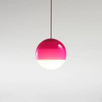 Pendant Light | Colorful Glass Shade & Metal Fixture