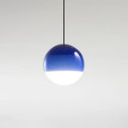 Pendant Light | Colorful Glass Shade & Metal Fixture