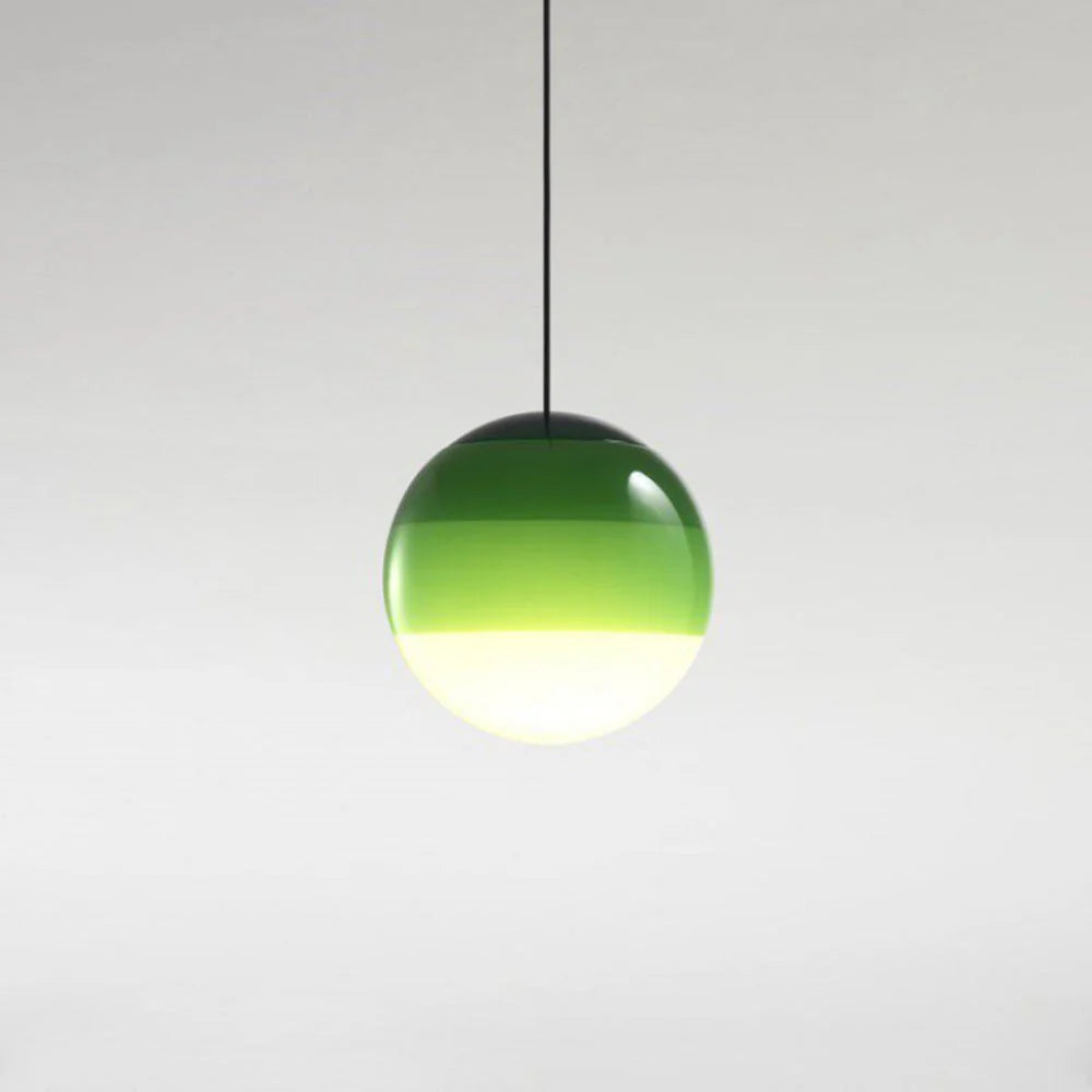 Pendant Light | Colorful Glass Shade & Metal Fixture
