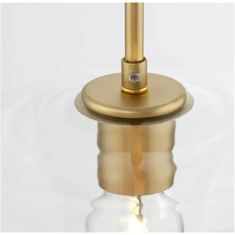 Pendant Light | Diamond-Shaped Glass Shade & Metal Fixture | Hardwired