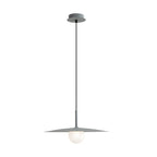 Pendant Light | Dish-Shade Glass & Metal | Adjustable Cord