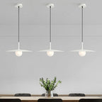 Pendant Light | Dish-Shade Glass & Metal | Adjustable Cord