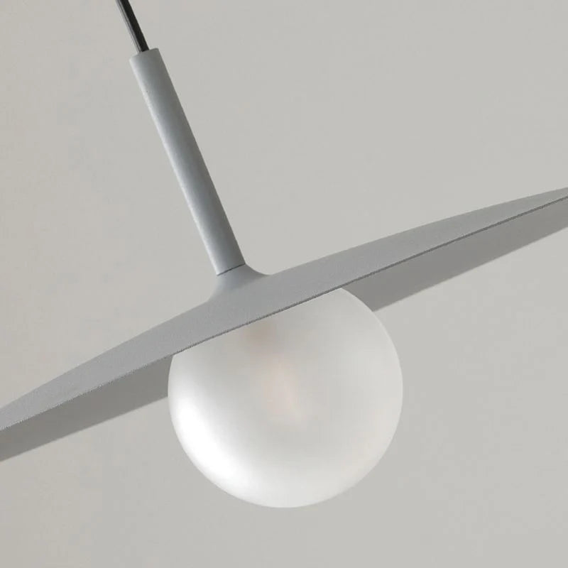 Pendant Light | Dish-Shade Glass & Metal | Adjustable Cord
