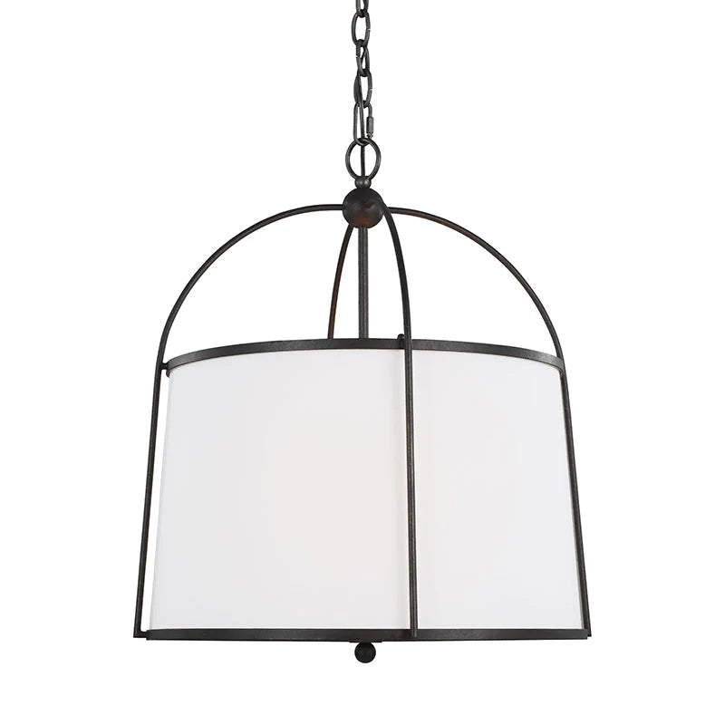 Pendant Light | Fabric Shade & Iron Body | Two Sizes