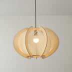 Pendant Light | Fabric Shade & Wood Frame | 30–60 cm