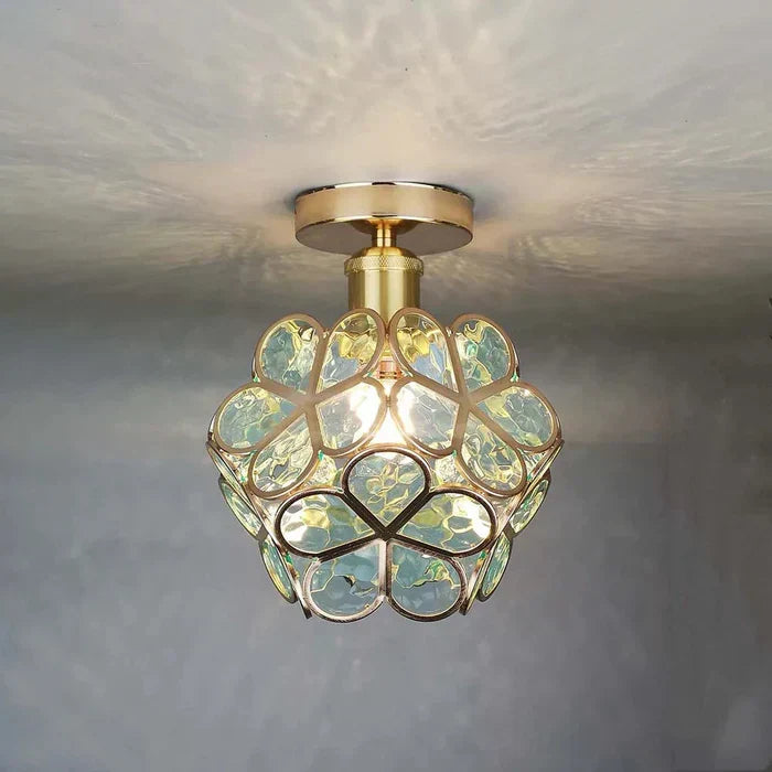 Pendant Light | Floral Petal Design & Warm Glow | 30 cm Diameter