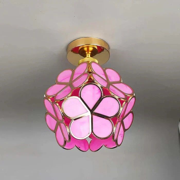 Pendant Light | Floral Petal Design & Warm Glow | 30 cm Diameter