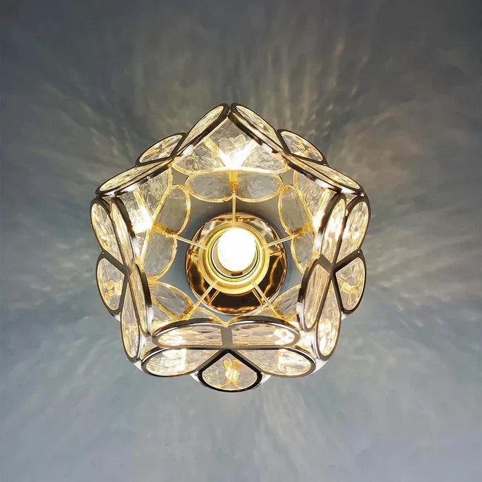 Pendant Light | Floral Petal Design & Warm Glow | 30 cm Diameter