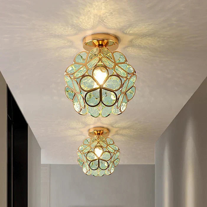 Pendant Light | Floral Petal Design & Warm Glow | 30 cm Diameter