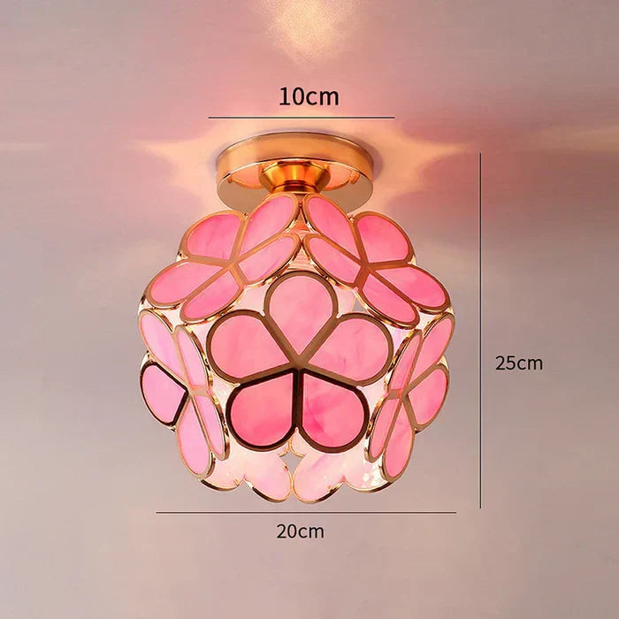 Pendant Light | Floral Petal Design & Warm Glow | 30 cm Diameter