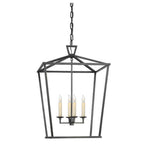 Pendant Light | Geometric Diamond Metal Shade & Adjustable Height