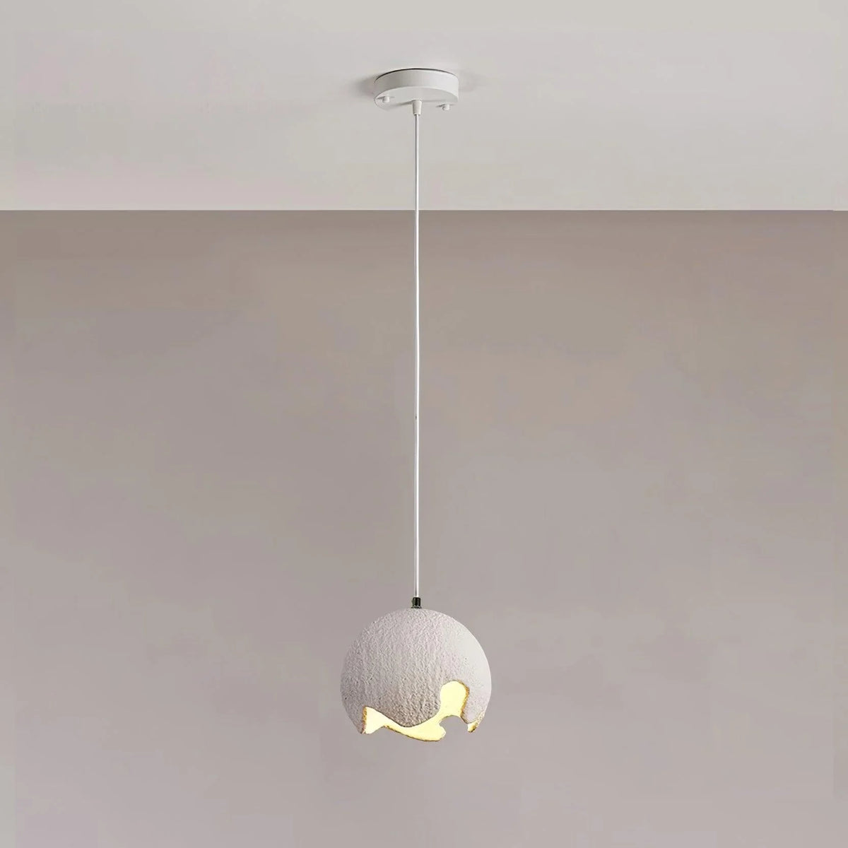 Pendant Light | Geometric Resin Shade & Metal Frame | Diameter 20/30/40 cm