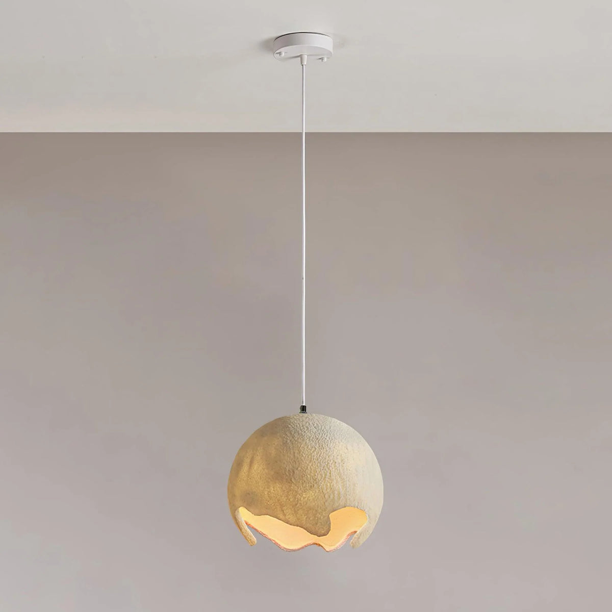 Pendant Light | Geometric Resin Shade & Metal Frame | Diameter 20/30/40 cm