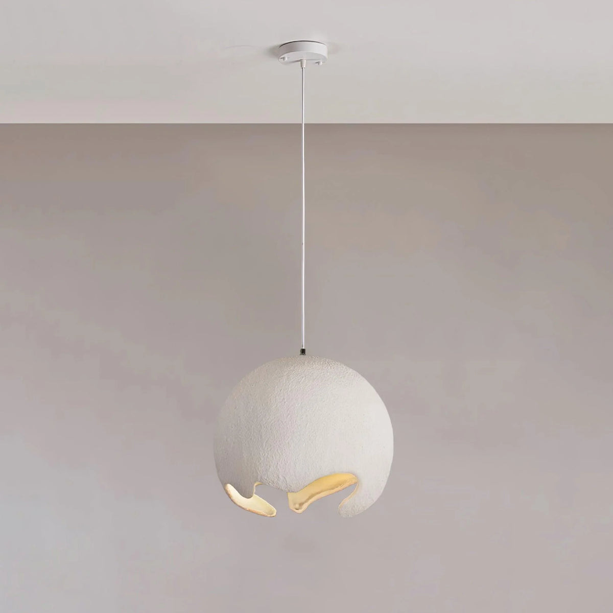 Pendant Light | Geometric Resin Shade & Metal Frame | Diameter 20/30/40 cm