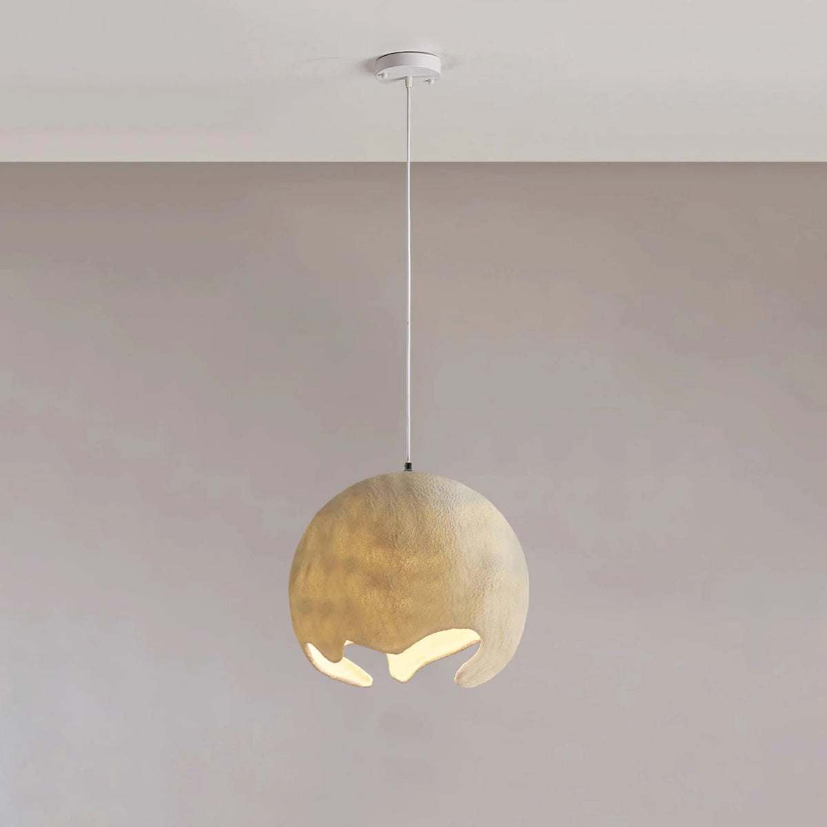 Pendant Light | Geometric Resin Shade & Metal Frame | Diameter 20/30/40 cm