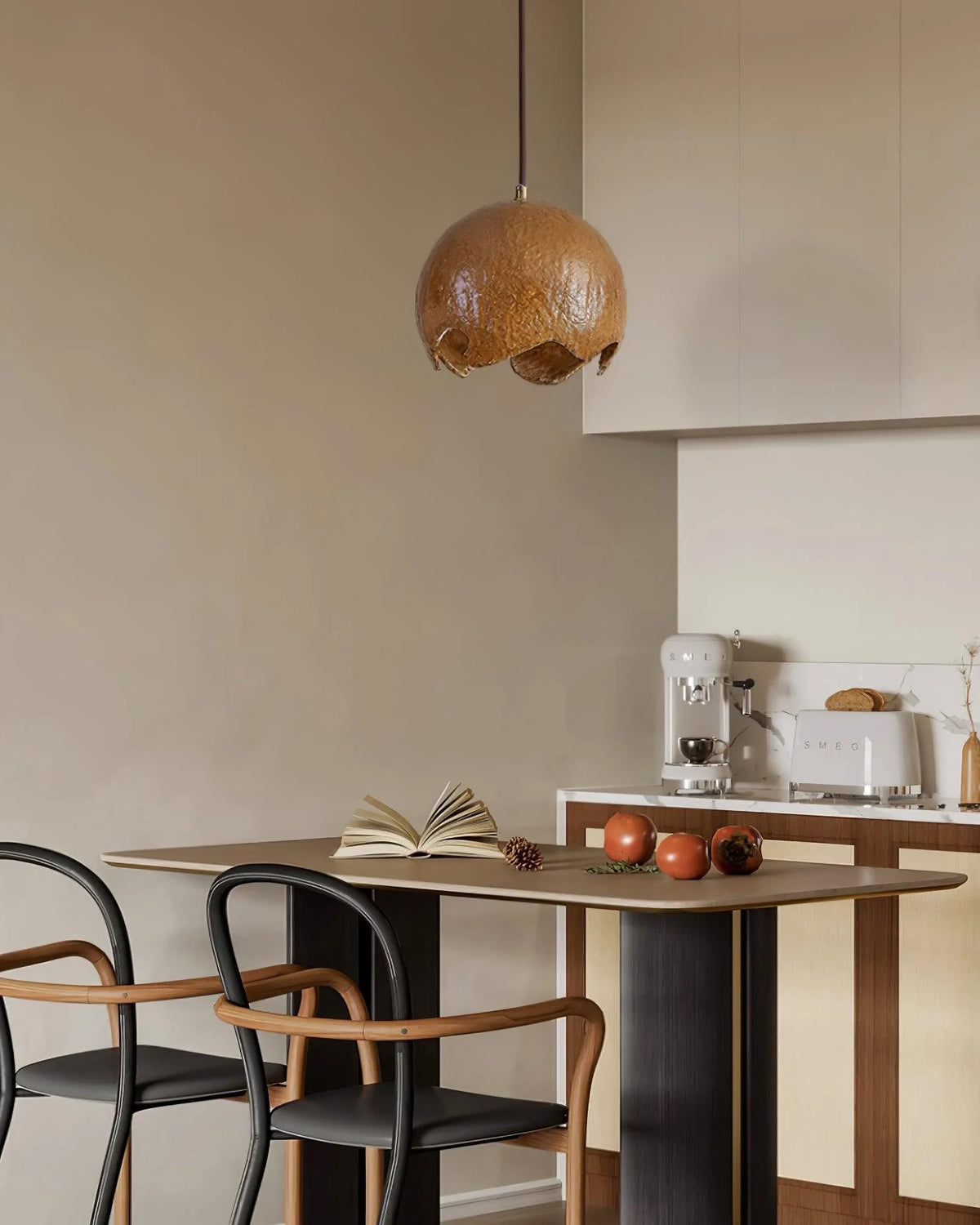 Pendant Light | Geometric Resin Shade & Metal Frame | Diameter 20/30/40 cm