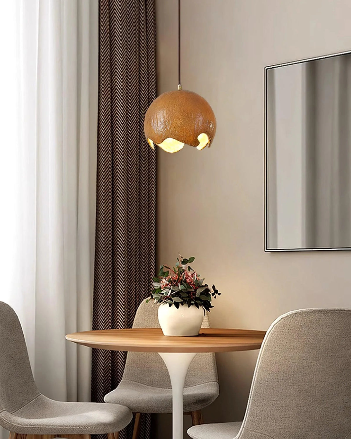 Pendant Light | Geometric Resin Shade & Metal Frame | Diameter 20/30/40 cm