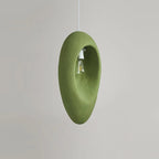Pendant Light | Green Molded Polystyrene & LED-Compatible | 29 cm Diameter