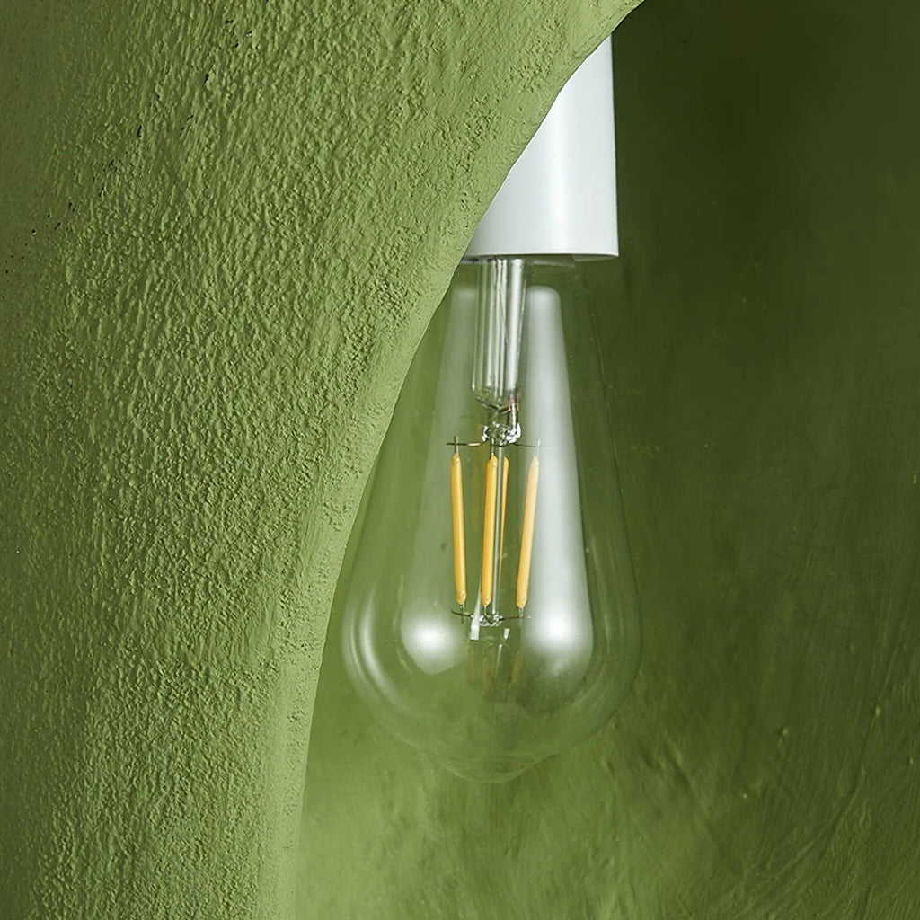 Pendant Light | Green Molded Polystyrene & LED-Compatible | 29 cm Diameter