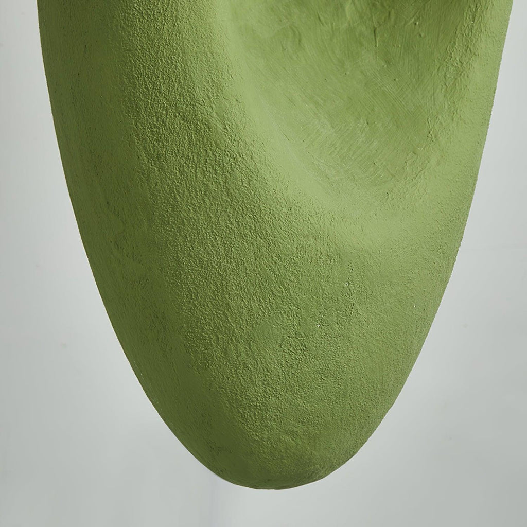 Pendant Light | Green Molded Polystyrene & LED-Compatible | 29 cm Diameter