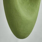 Pendant Light | Green Molded Polystyrene & LED-Compatible | 29 cm Diameter
