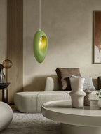 Pendant Light | Green Molded Polystyrene & LED-Compatible | 29 cm Diameter