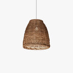Pendant Light | Hand-Woven Rattan Shade, Metal Fixture & Adjustable Cord