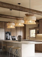 Pendant Light | Handwoven Rattan & Bamboo | Multiple Sizes