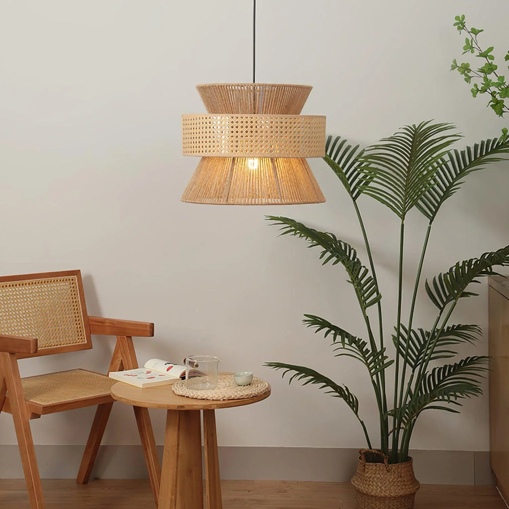 Pendant Light | Handwoven Rattan & Bamboo | Multiple Sizes