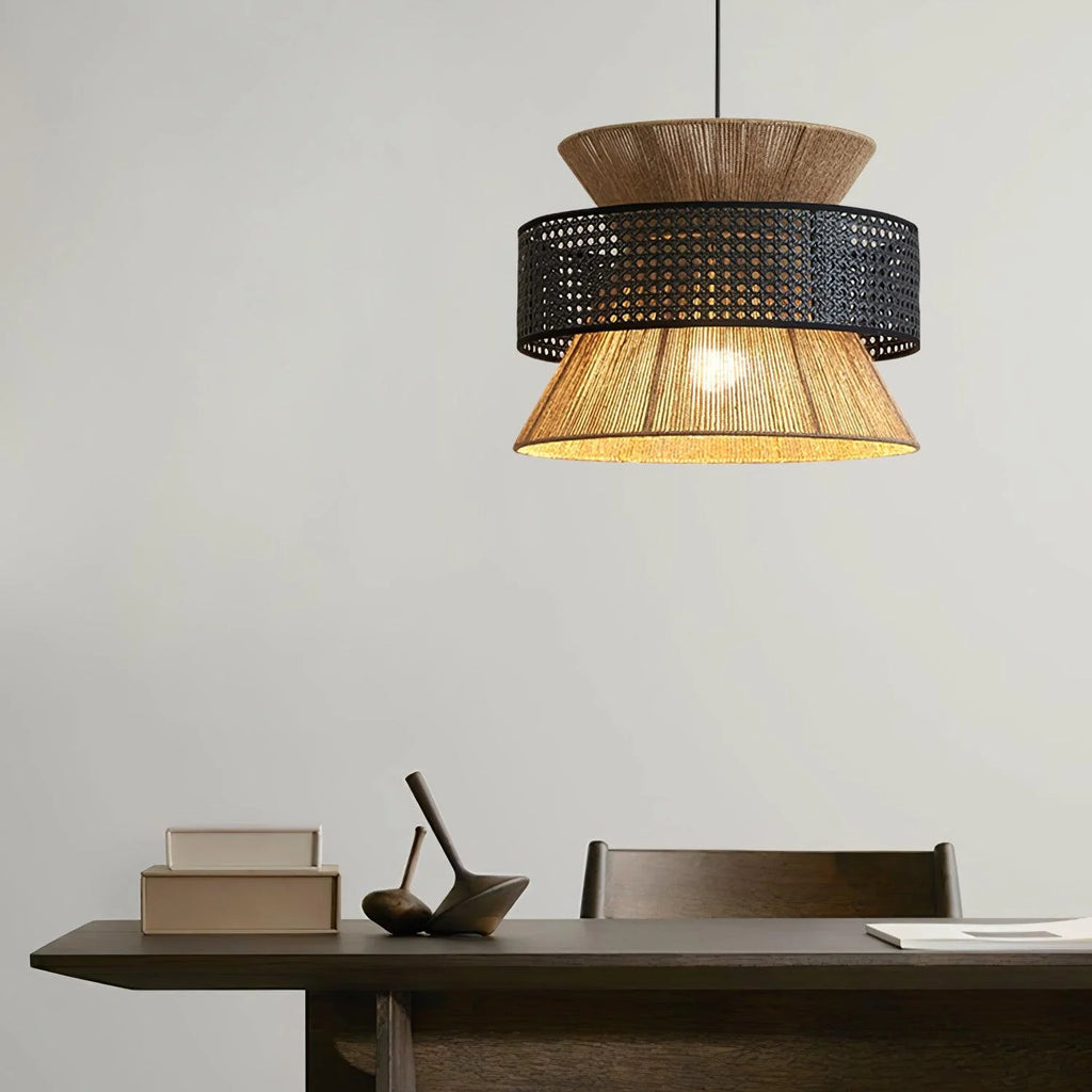 Pendant Light | Handwoven Rattan & Bamboo | Multiple Sizes