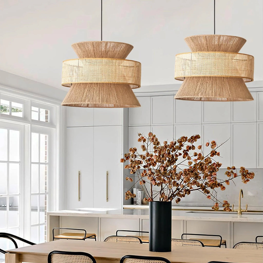 Pendant Light | Handwoven Rattan & Bamboo | Multiple Sizes