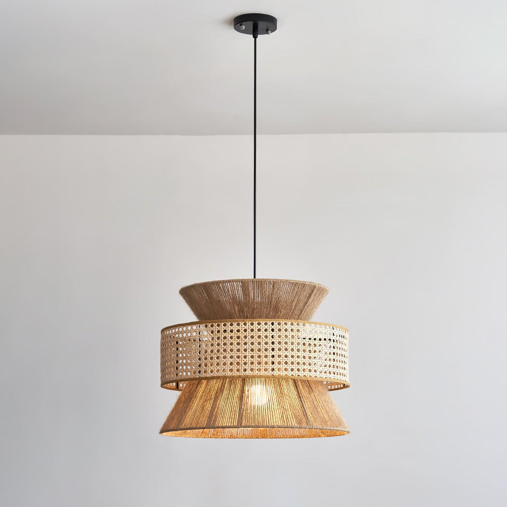 Pendant Light | Handwoven Rattan & Bamboo | Multiple Sizes
