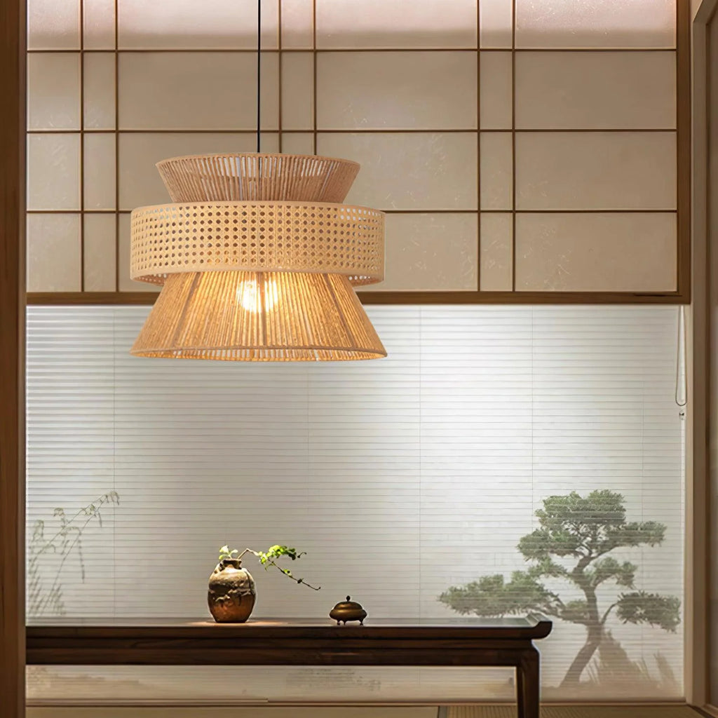 Pendant Light | Handwoven Rattan & Bamboo | Multiple Sizes