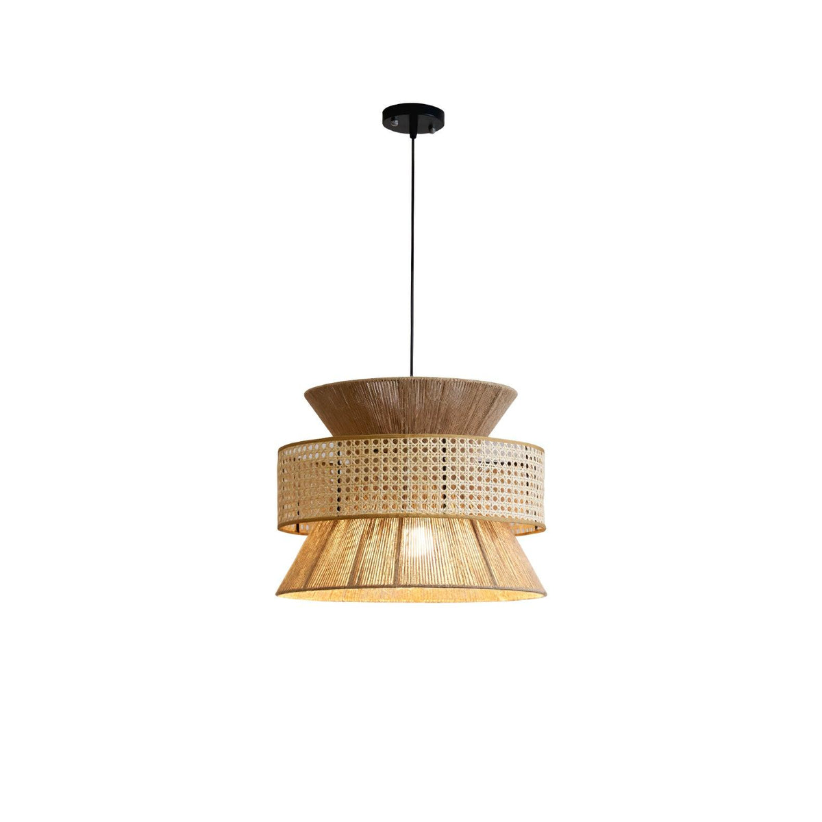 Pendant Light | Handwoven Rattan & Bamboo | Multiple Sizes